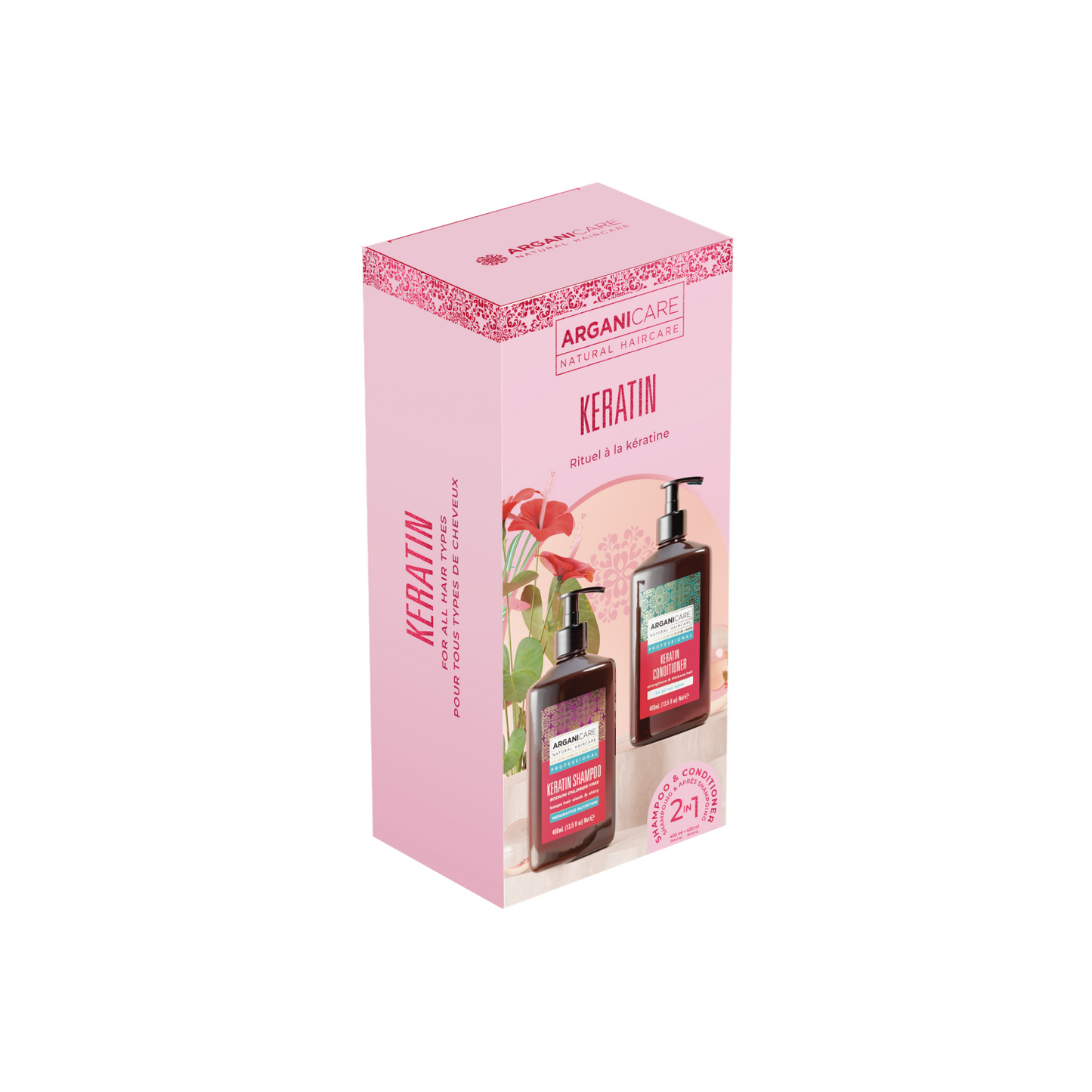 Keratin Arganicare Shampoo and Conditioner Set
