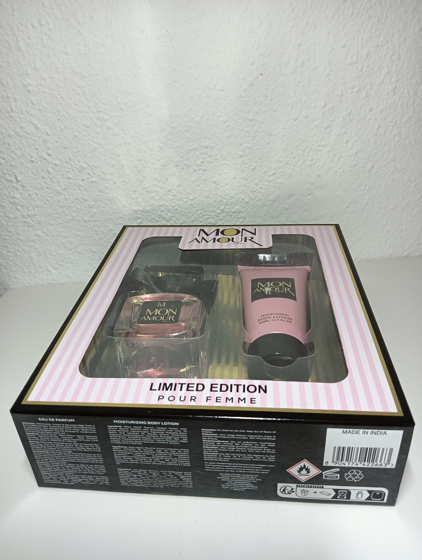 MON AMOUR PARIS PERFUME SET 50ML + Body Lotion