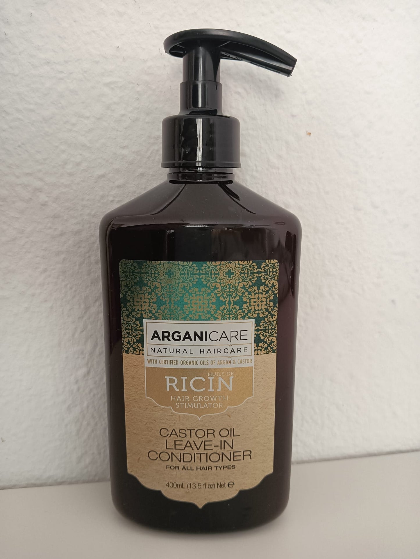 Evolución sin enjuague de aceite de ricino