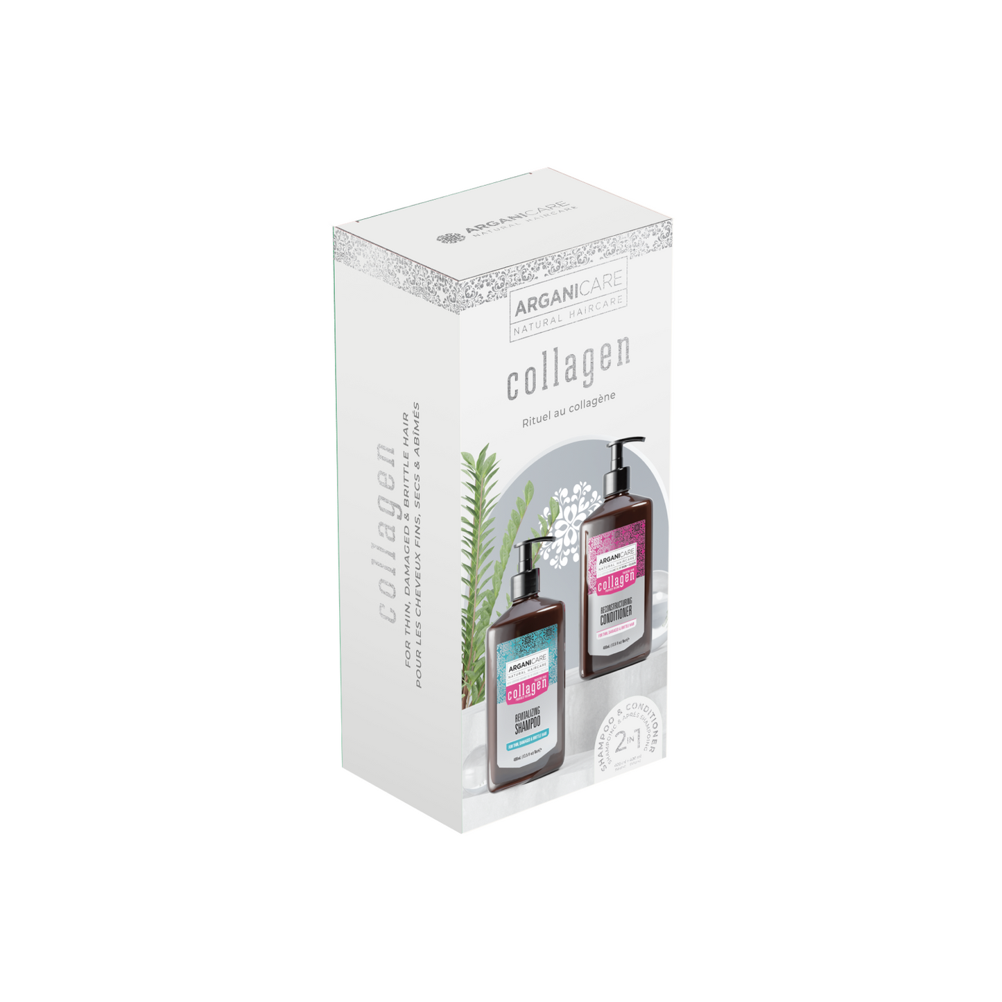 Set champú + acondicionador Arganicare Colágeno