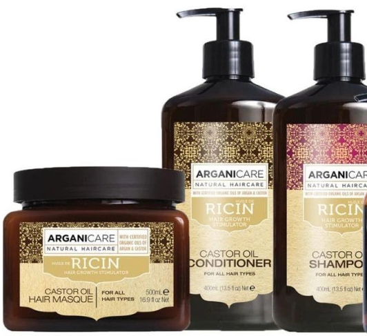 Arganicare hair treatment trio set shampoo + conditioner + mask