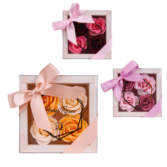 Rosas de baño para la bañera en una bonita caja de regalo