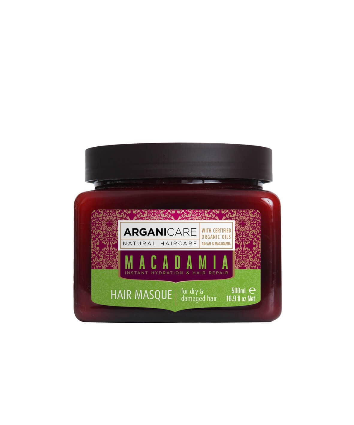 Mascarilla Ultra Nutritiva ARGANICARE con Aceite de Macadamia
