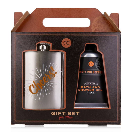Set de regalo MEN'S COLLECTION con petaca