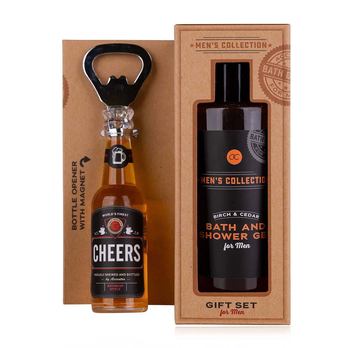 Set de regalo MEN'S COLLECTION con abrebotellas de cerveza