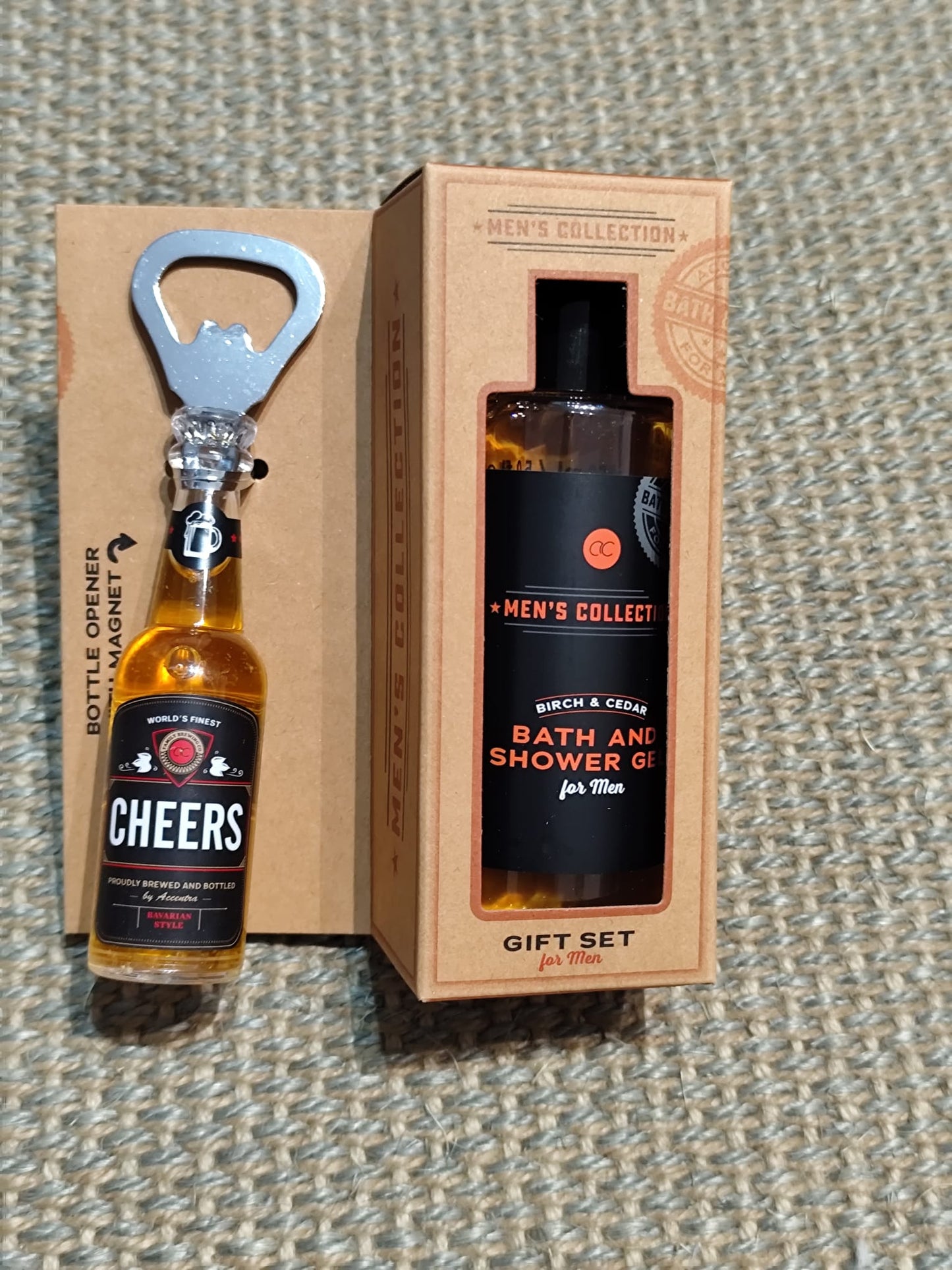 Set de regalo MEN'S COLLECTION con abrebotellas de cerveza
