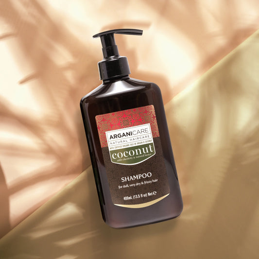 Shampoo Arganicare Coconut 400ml | Hidratación y reparación con aceite de coco y argán | Cabello seco y dañado