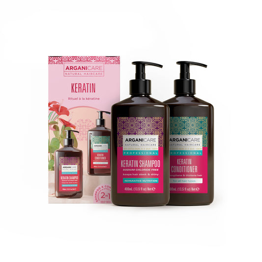 Set Champú y Acondicionador Keratin Arganicare