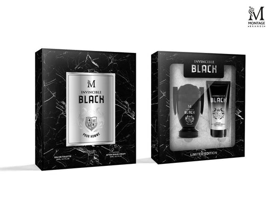 Set Perfume ET Invincible Black – “La Copa Negra” (150 ml + Gel de Ducha)