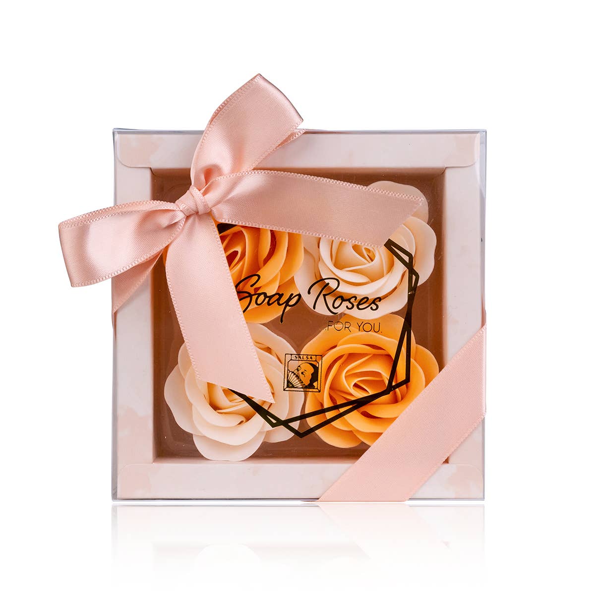 Rosas de baño para la bañera en una bonita caja de regalo
